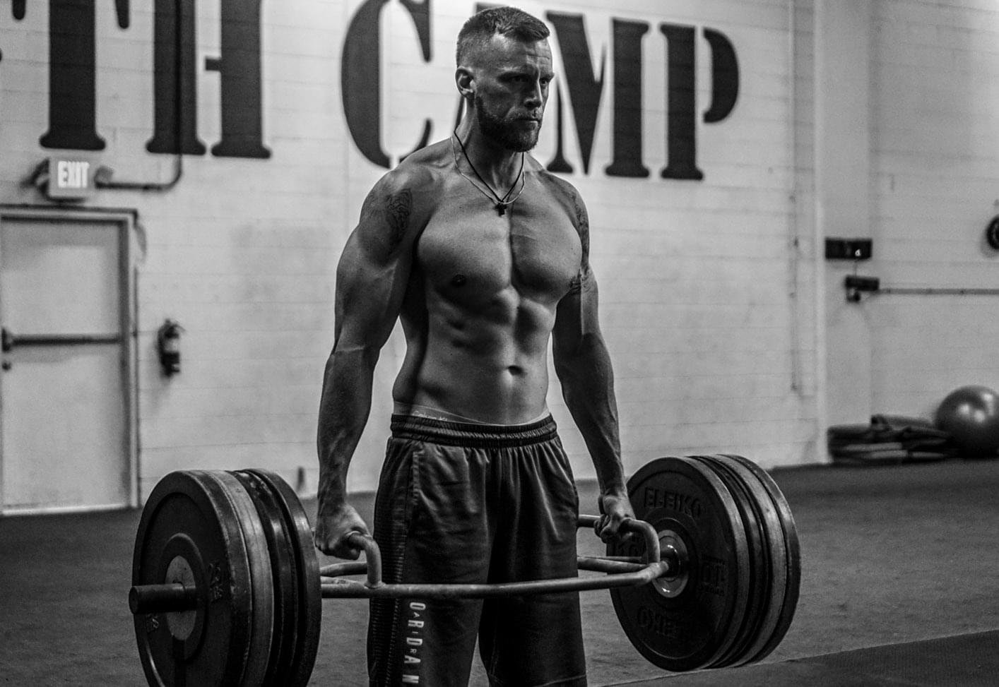 Athlete Performs Trap Bar Deadlift