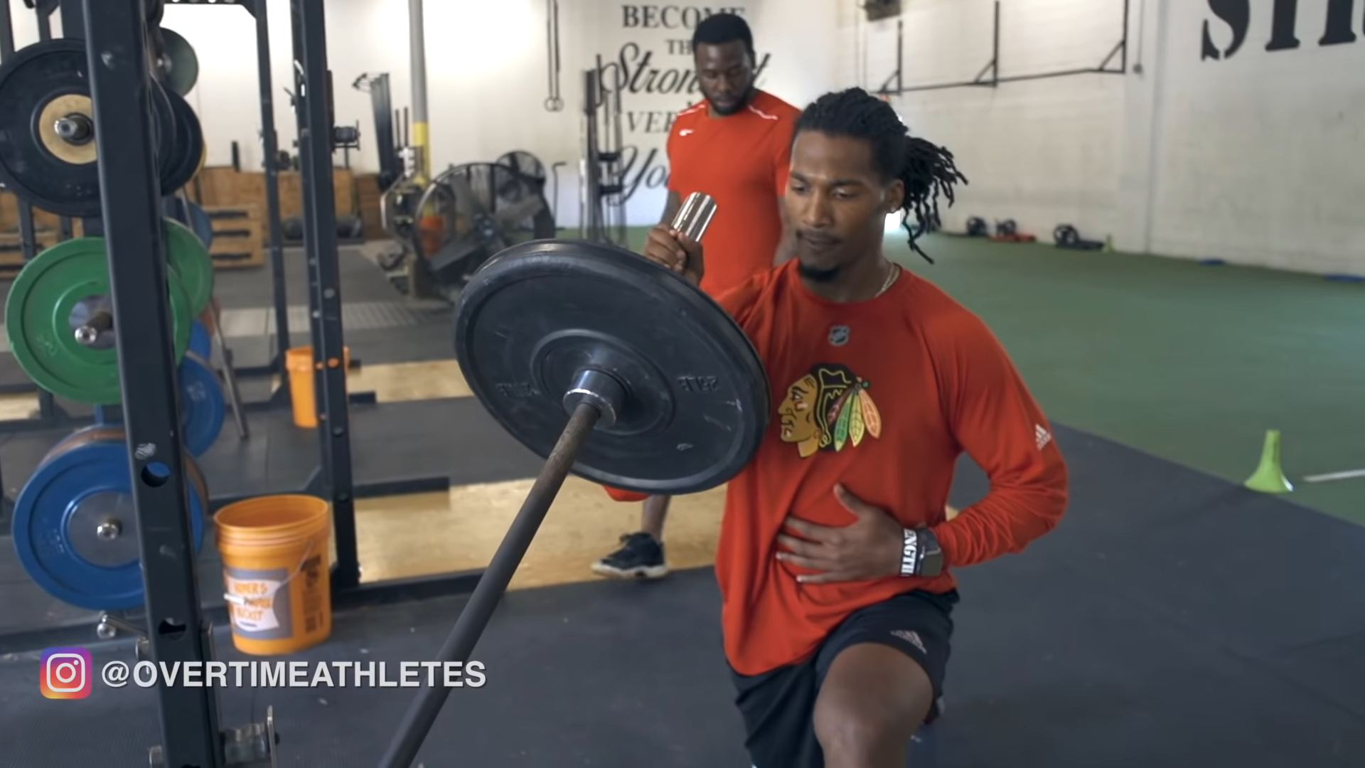 Use Landmine Press To Build Vertical Push Power Overtime Athletes Blog