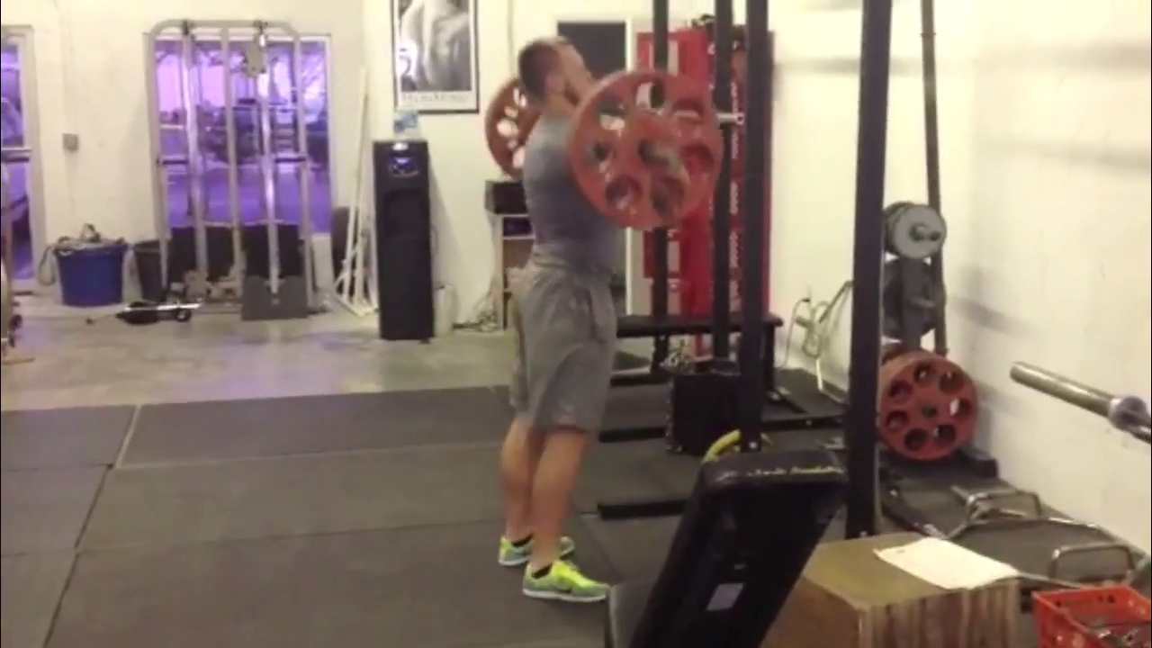 Athlete Performs Hang Clean