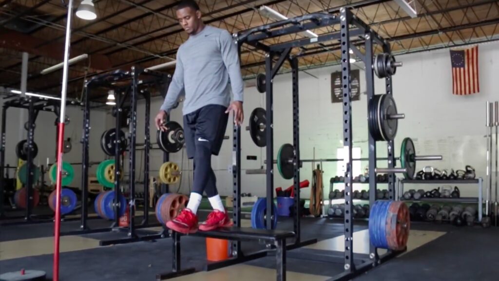 Athlete performs Rebound Vertical Jump