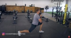 Athlete performs Forward Lunge