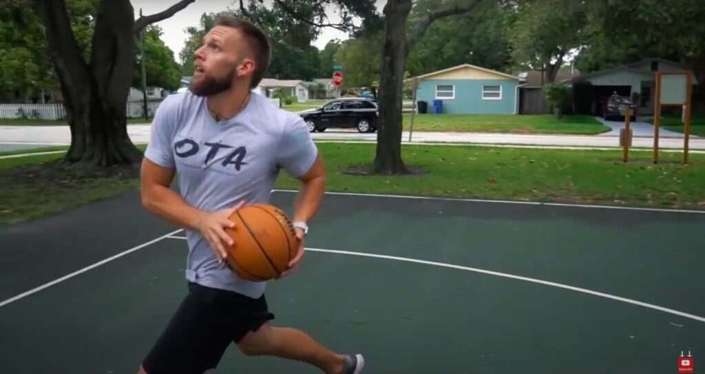 Athlete Performs Lay-up