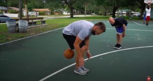 Athlete Performs Ball Handling Drills