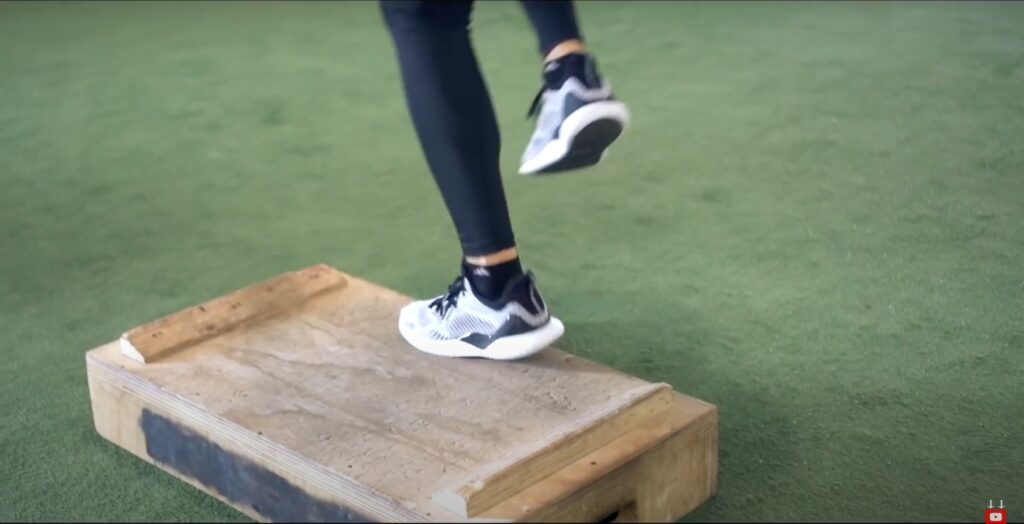 Athlete Performs Plyometrics Workout