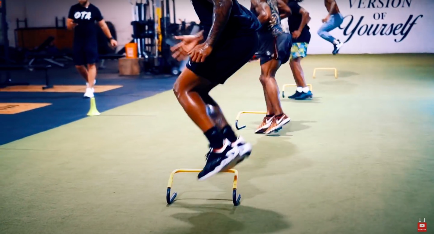 Athlete Increases Agility with Lateral Hurdle Hops