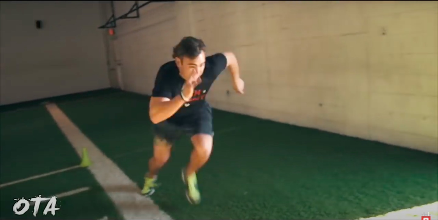 Baseball training shuttle run